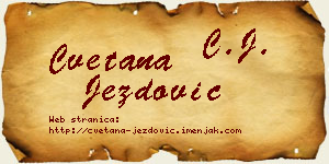 Cvetana Jezdović vizit kartica